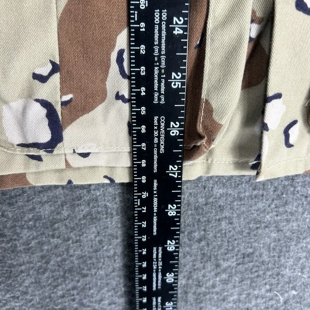 Vintage US Military Desert Chocolate Chip Camo Utility Shirt Mens S‎ Made in USA